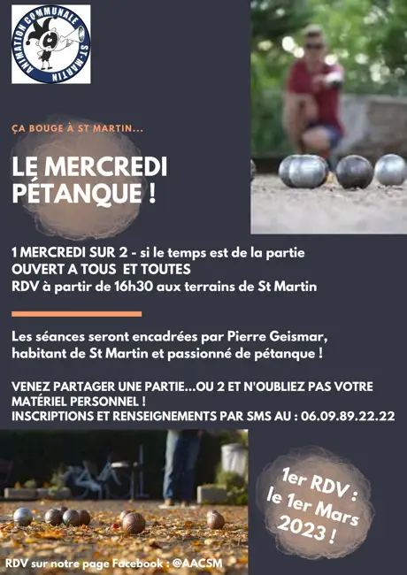 les mercredis petanque